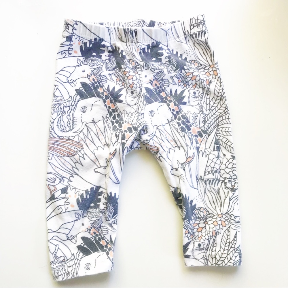 Gap | Pastel & Gray Animal Safari Leggings